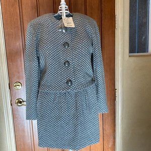 St John Knit Crop Jacket with Matching Short Skirt